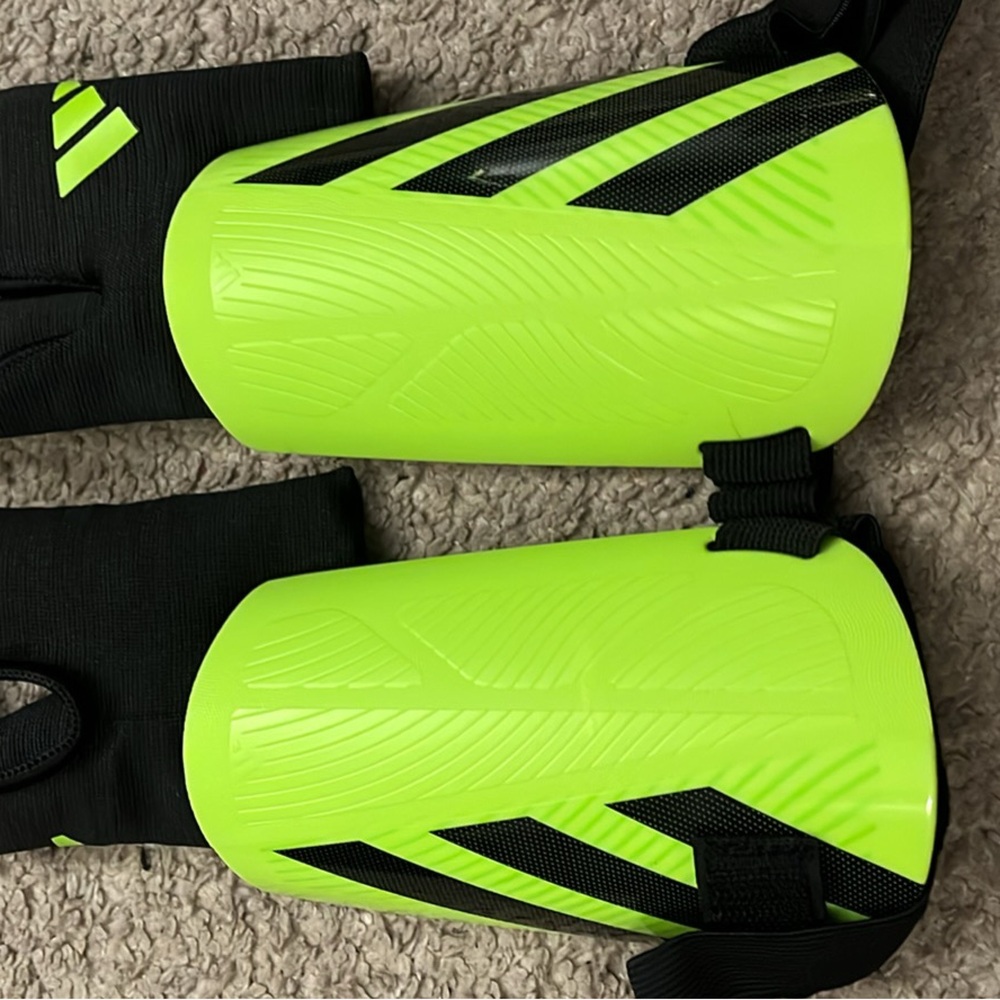 Adidas Neon Green Shin Guards